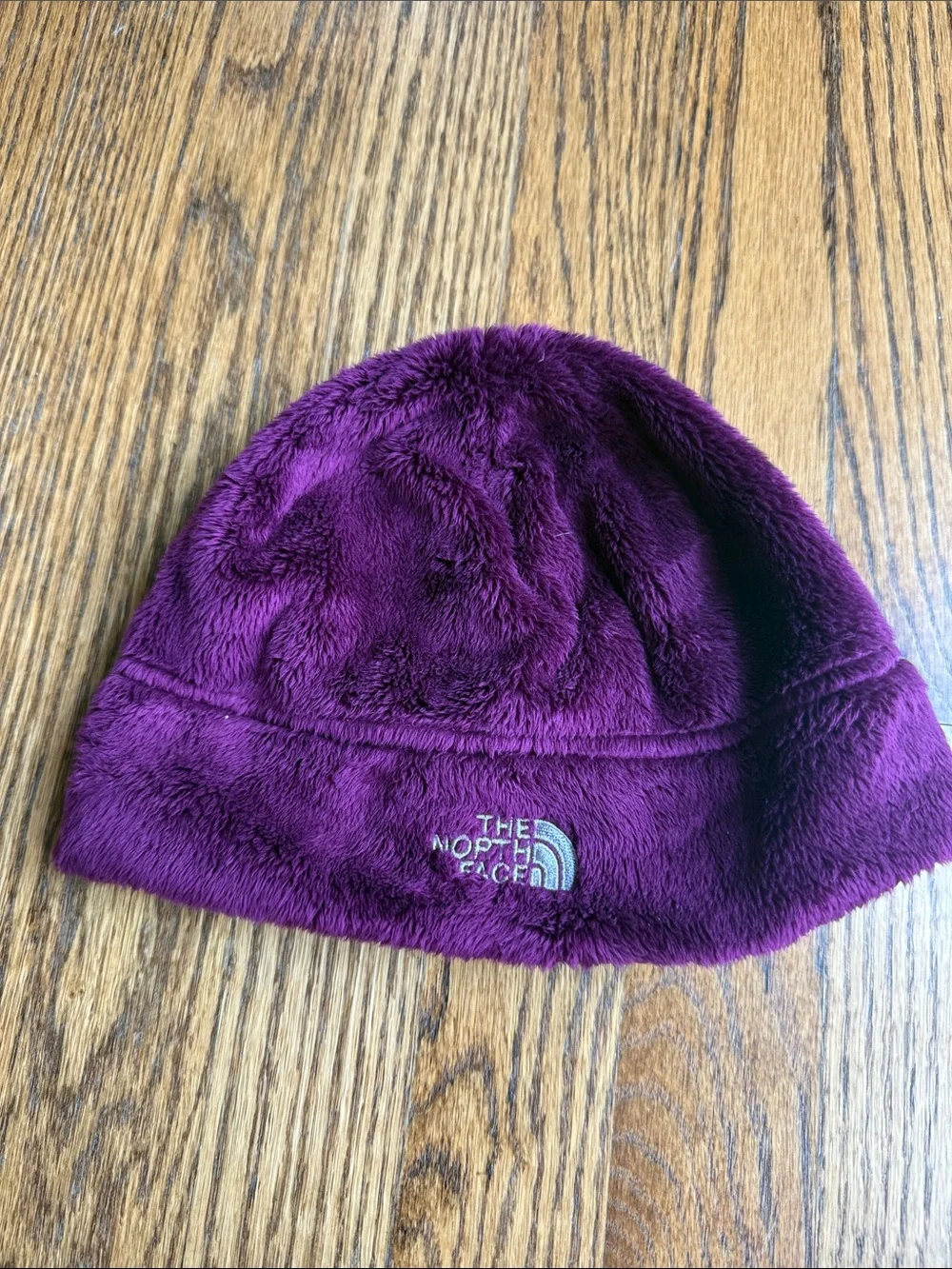 The North Face Kids Purple Plush Fleece Beanie